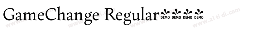 GameChange Regular字体转换